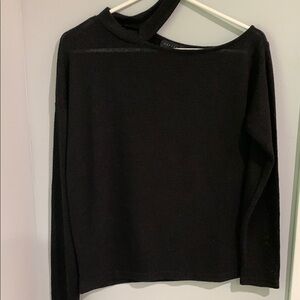 Sanctuary Full Time Lover Knit Cold Shoulder Sweater